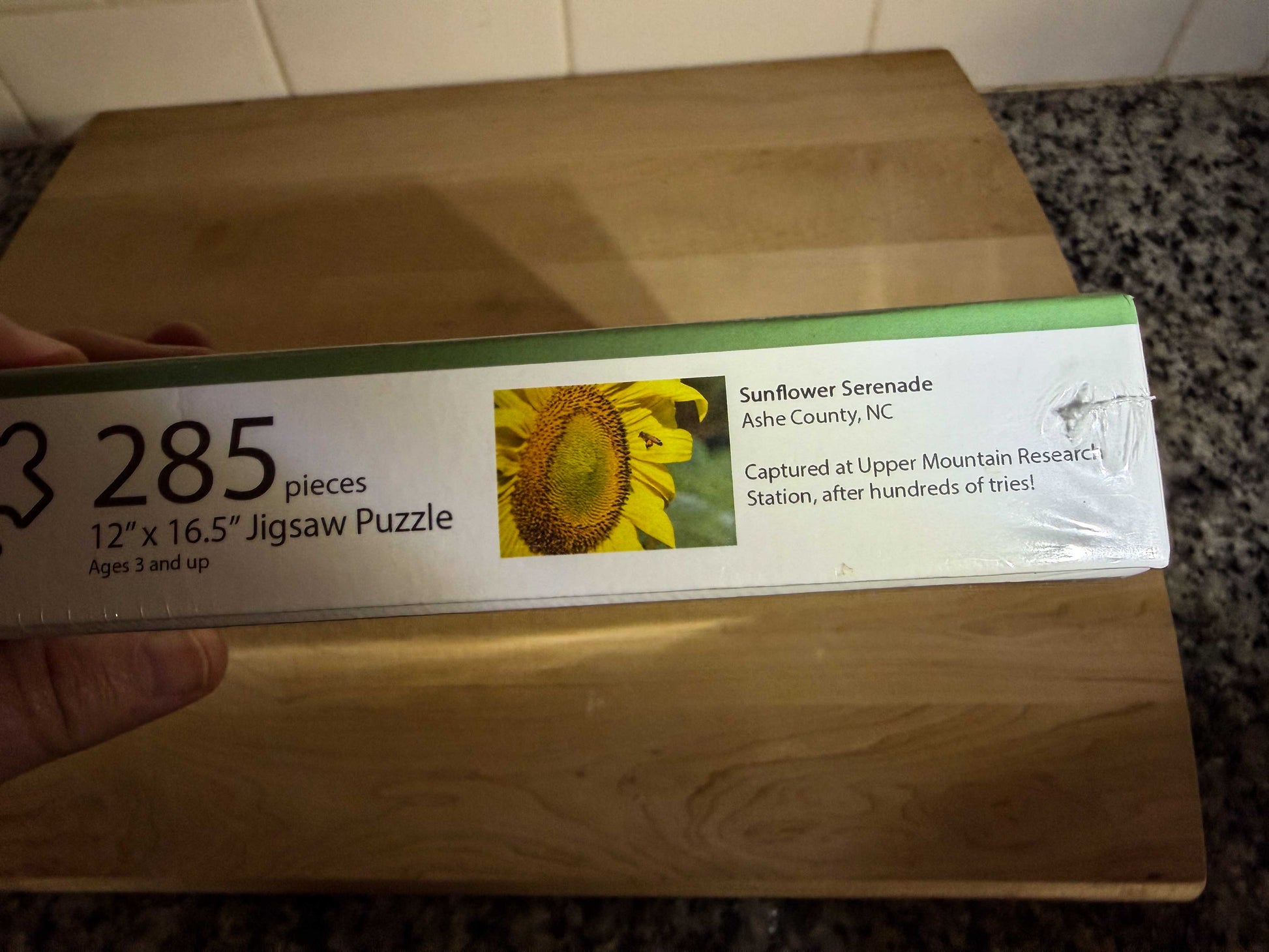 North Carolina sunflower puzzle box