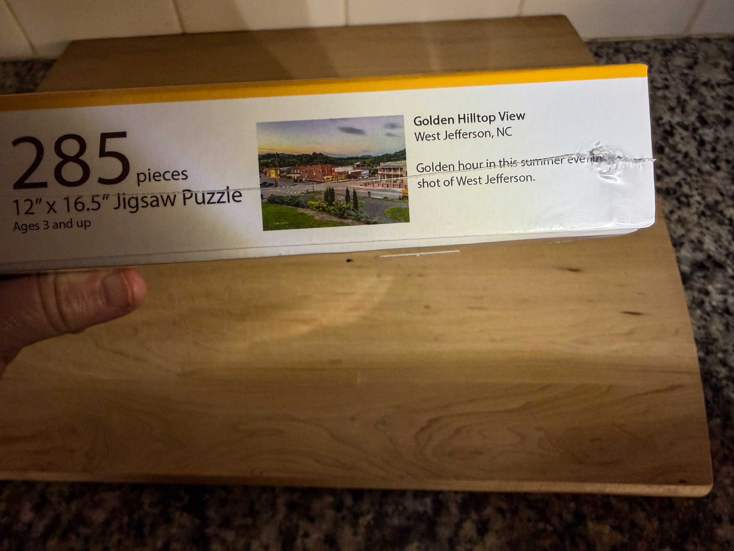 West Jefferson evening puzzle box North Carolina