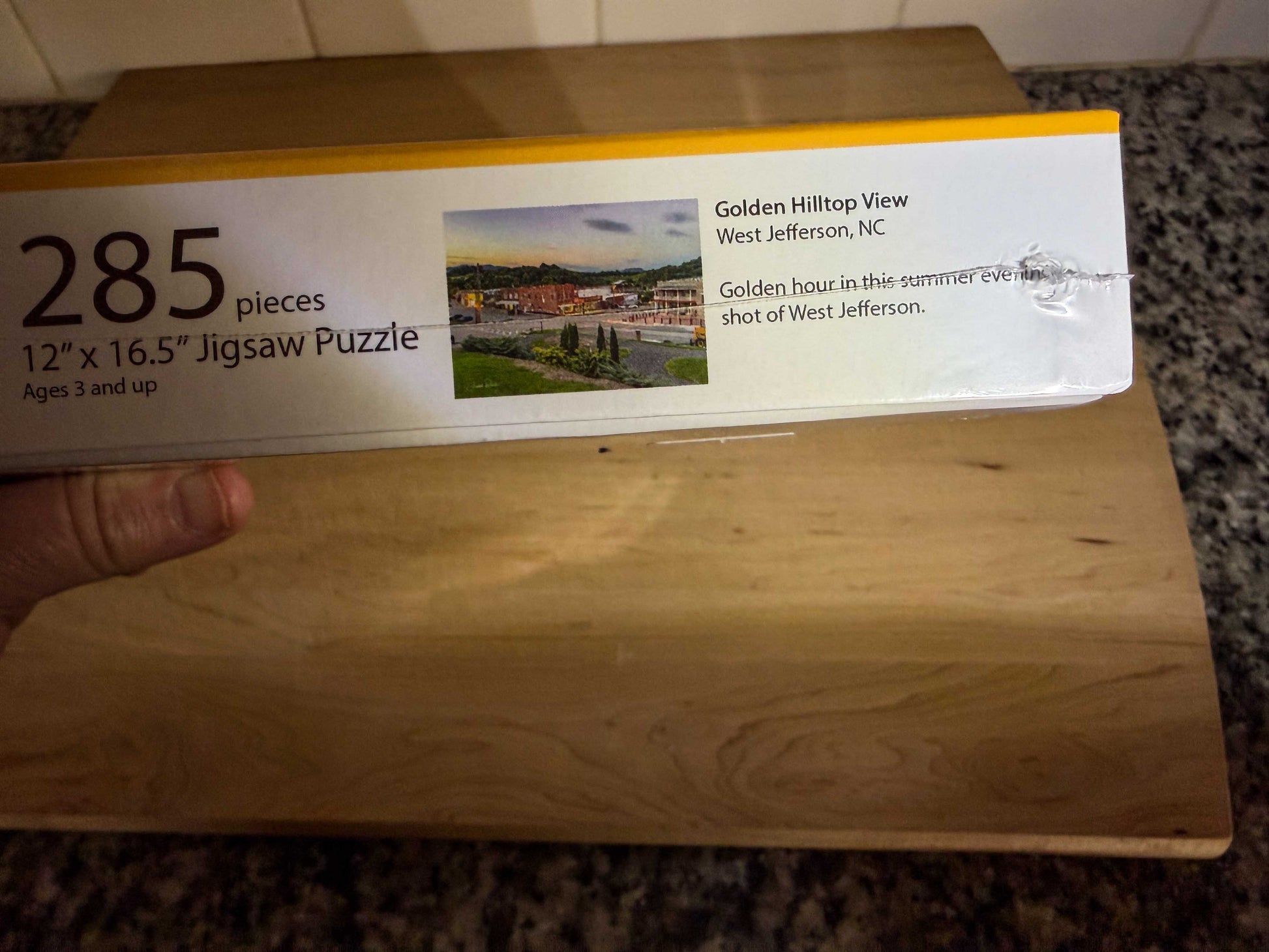 West Jefferson evening puzzle box North Carolina