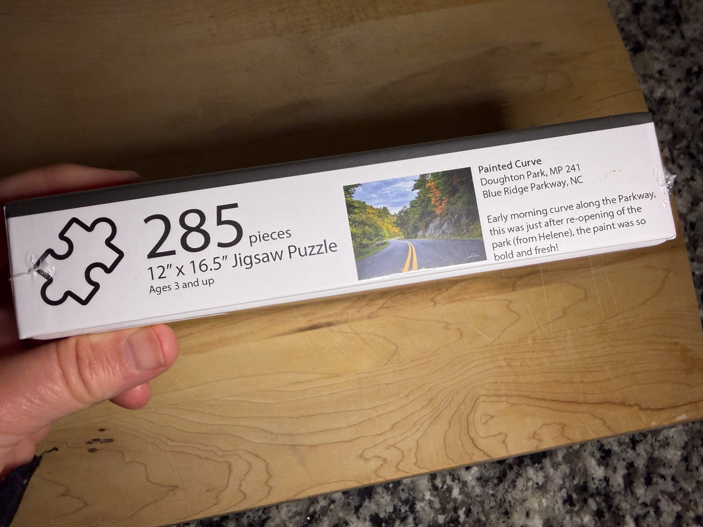 Painted Curve — Jigsaw Puzzle, Blue Ridge Parkway NC