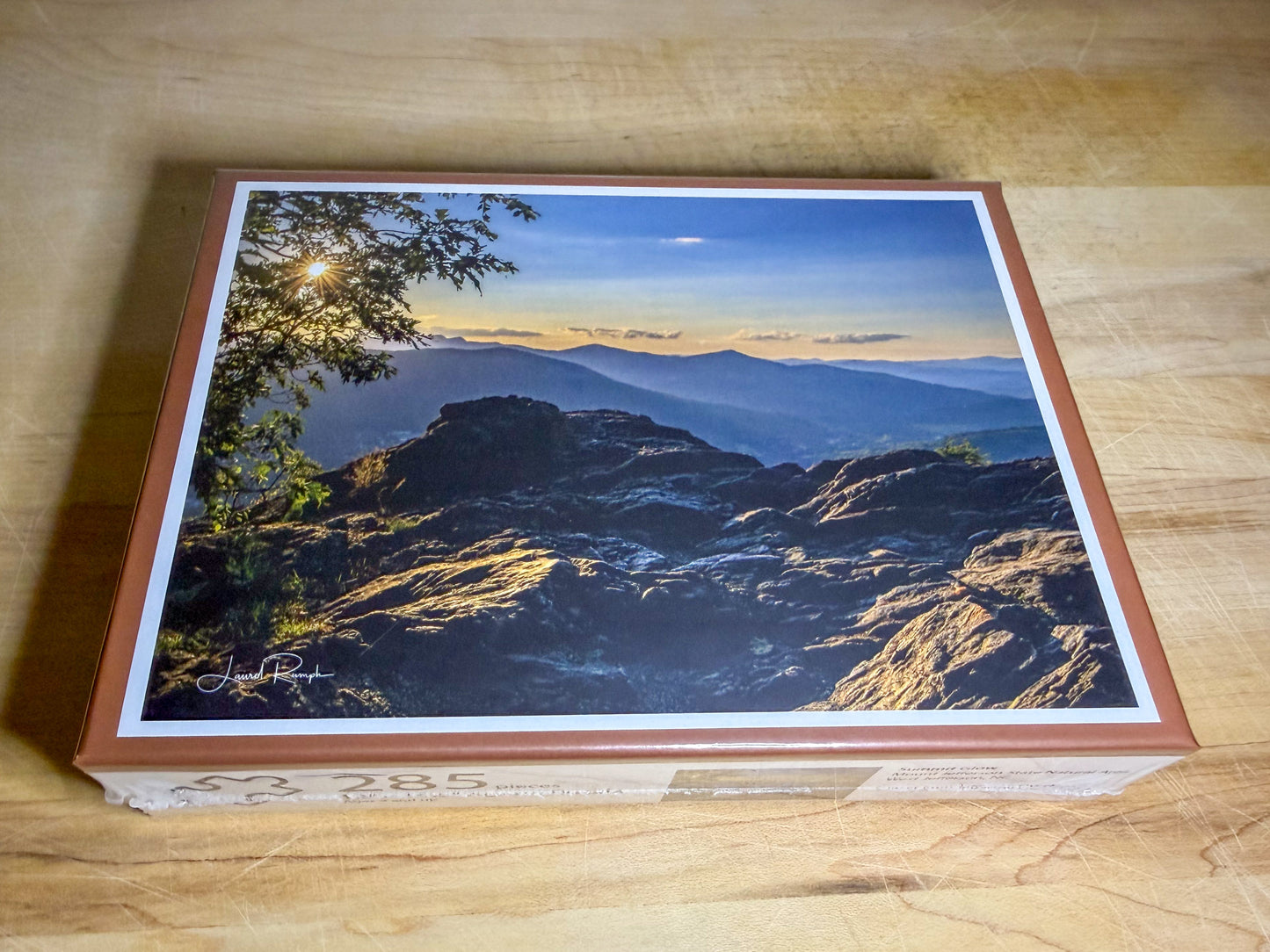 Summit Glow — Mt. Jefferson Sunset Jigsaw Puzzle, North Carolina