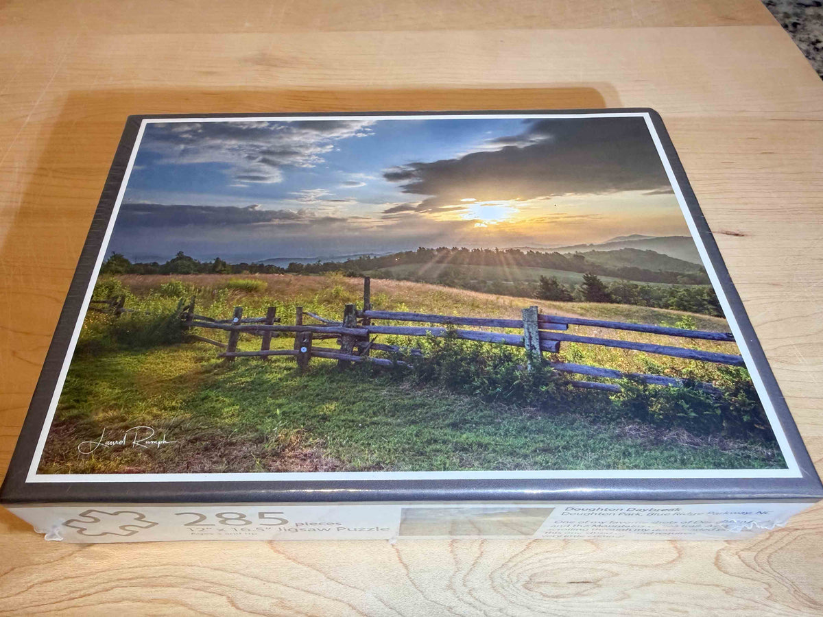 Doughton Park sunrise jigsaw puzzle Blue Ridge Parkway North Carolina