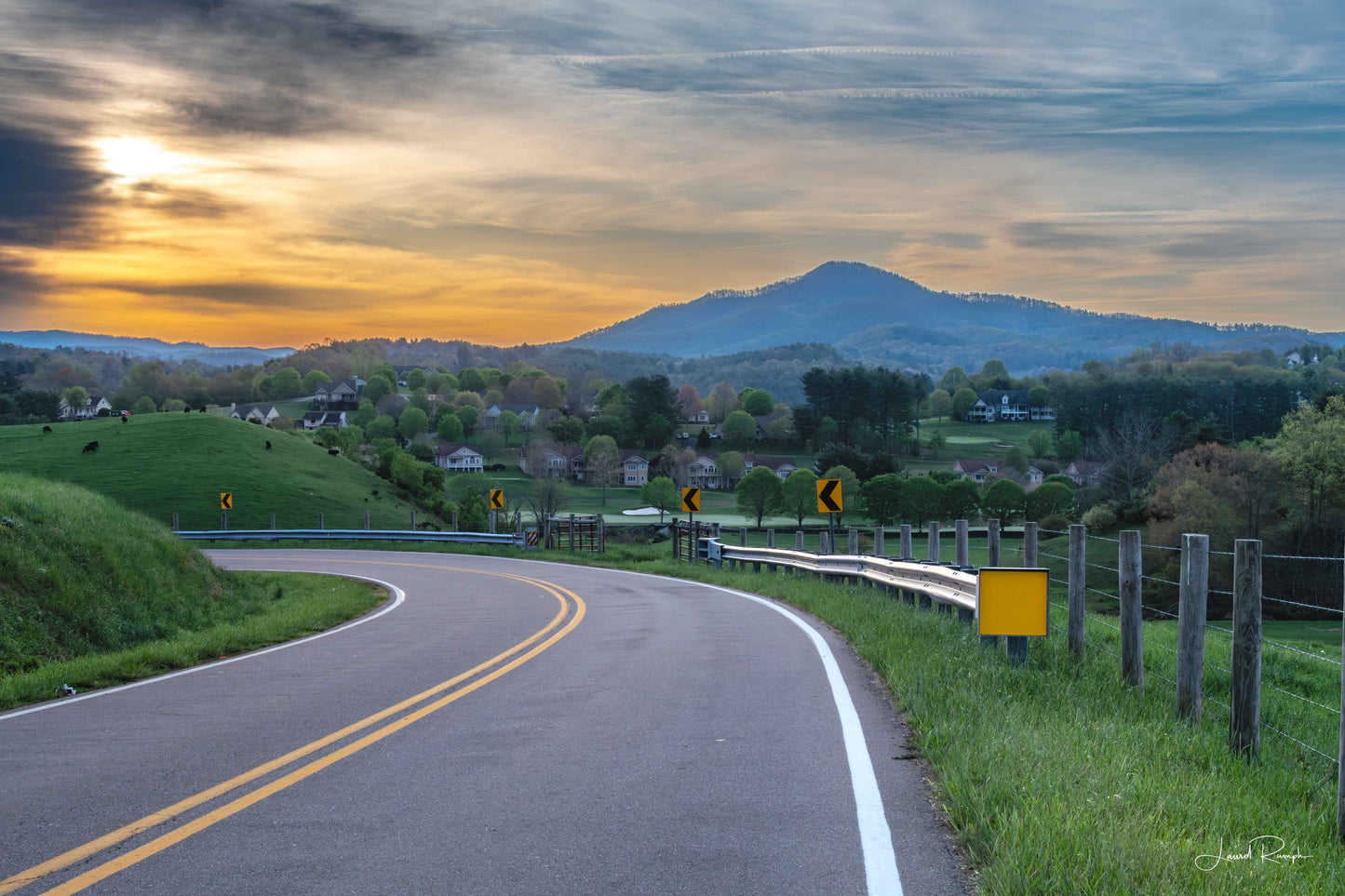 Morning Bend - Jefferson, NC - Prints