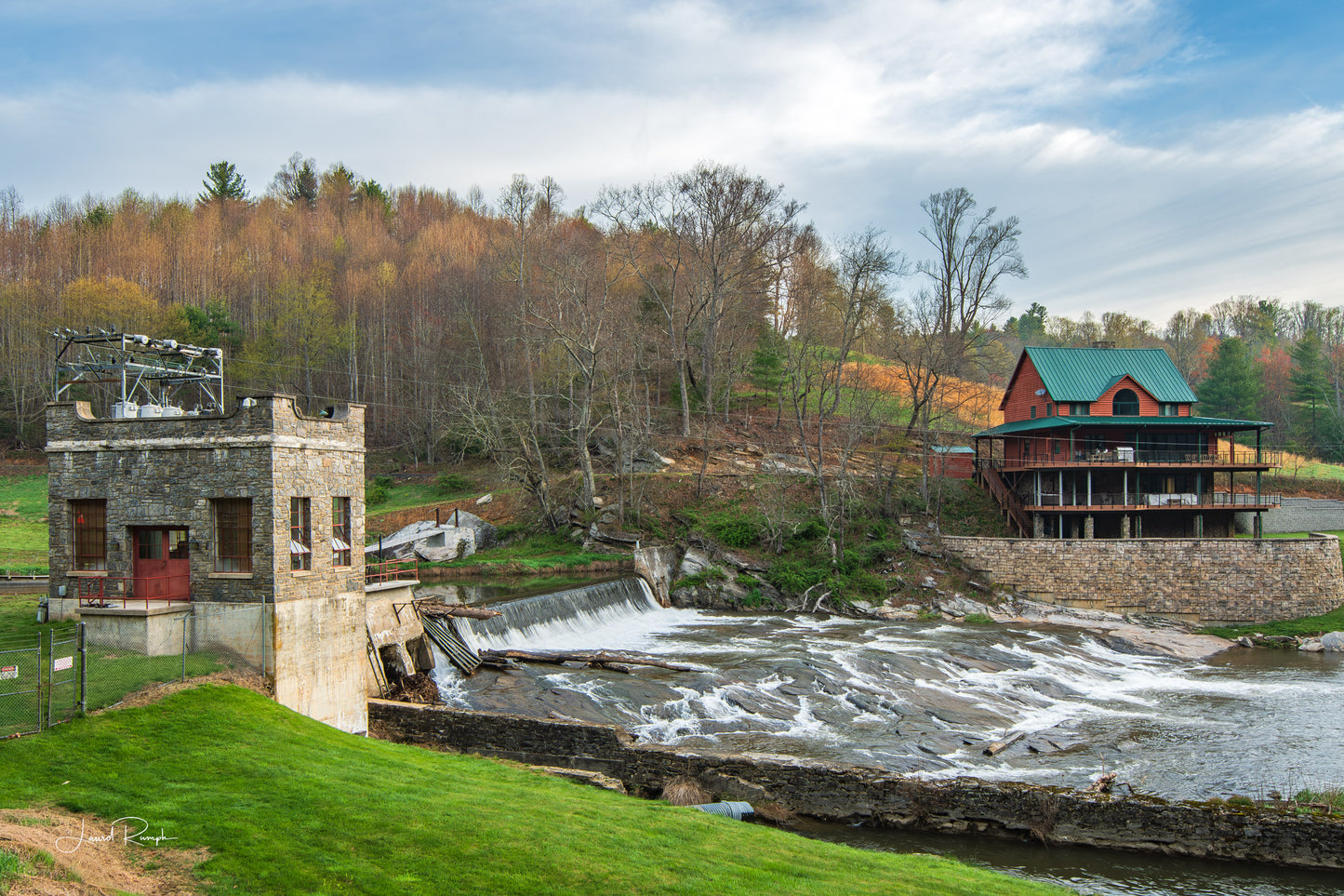 View of the Hydro-Electric Dam in Warrensville. 2x3 crop