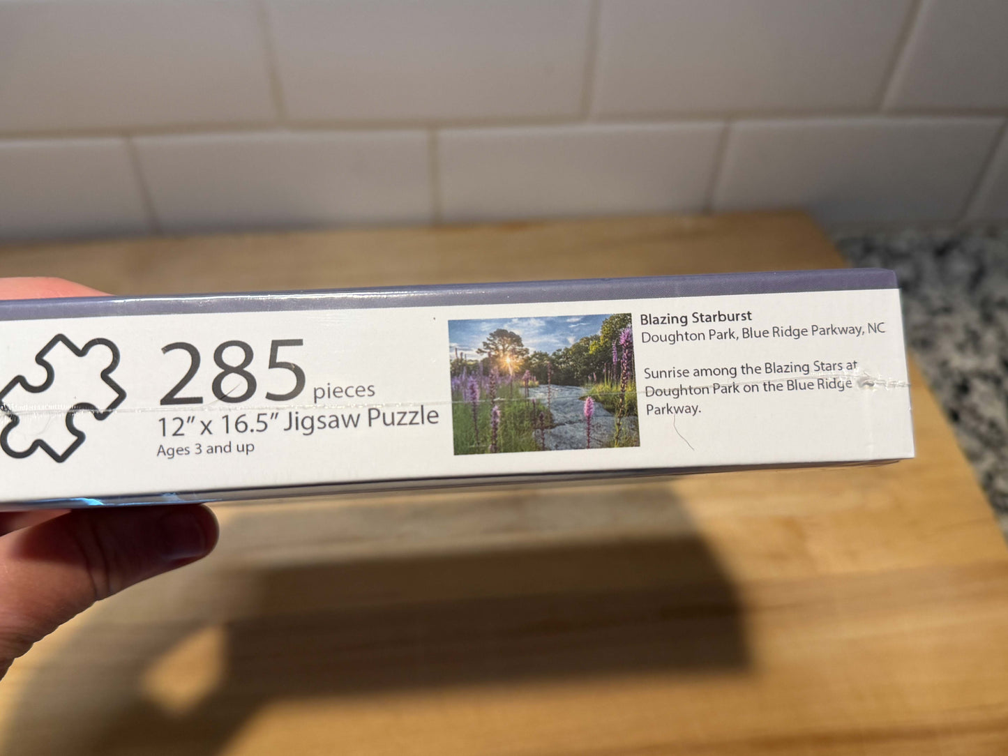 Blue Ridge Parkway meadow puzzle box from Doughton Park in North Carolina.