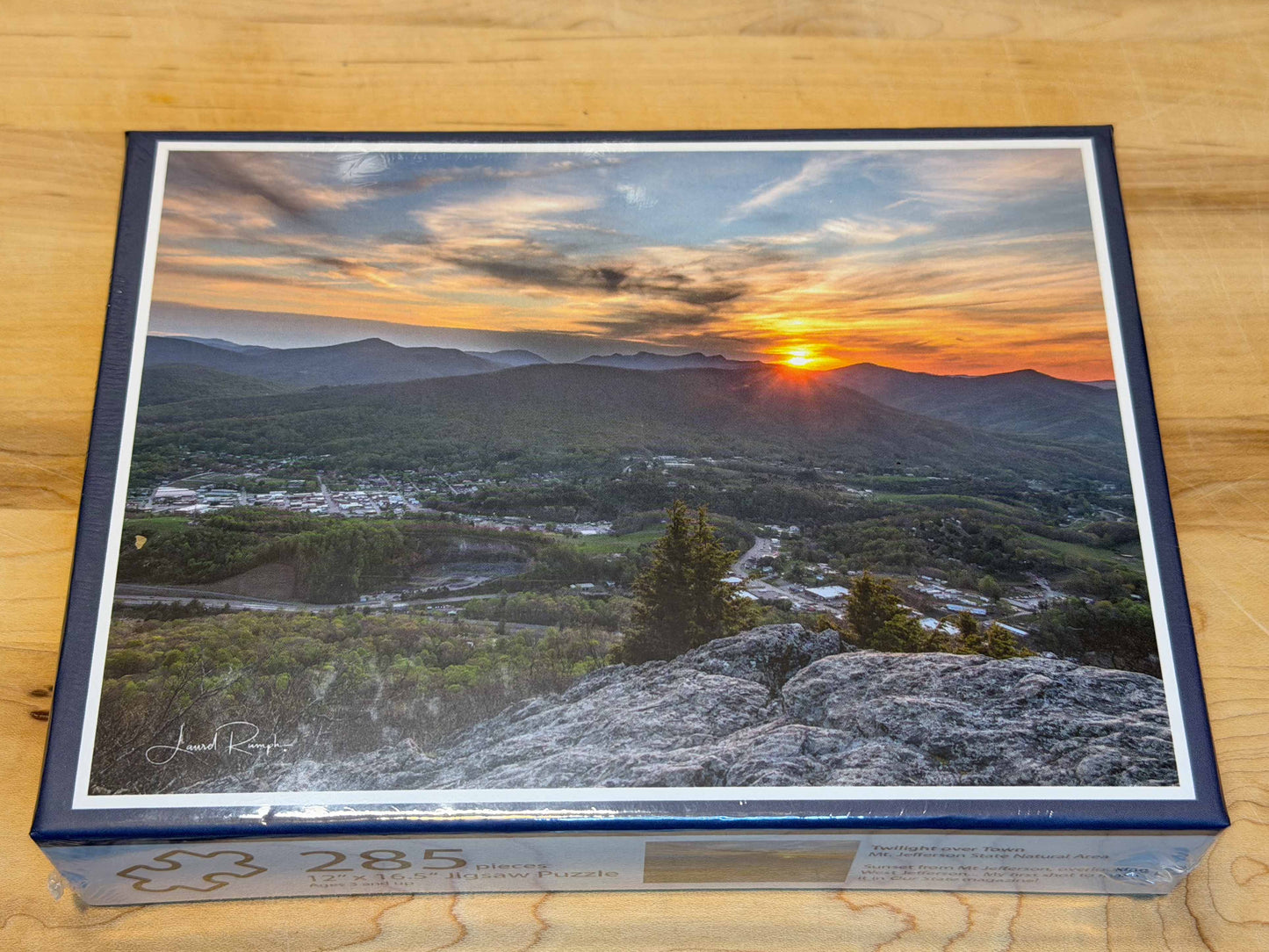 West Jefferson sunset puzzle from Mount Jefferson North Carolina