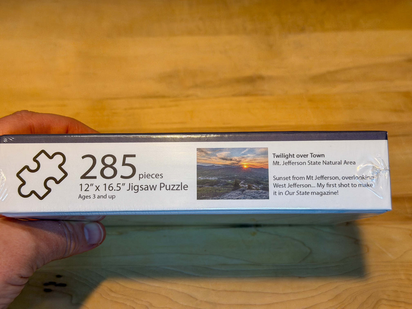 Mt Jefferson overlook puzzle box, West Jefferson, North Carolina