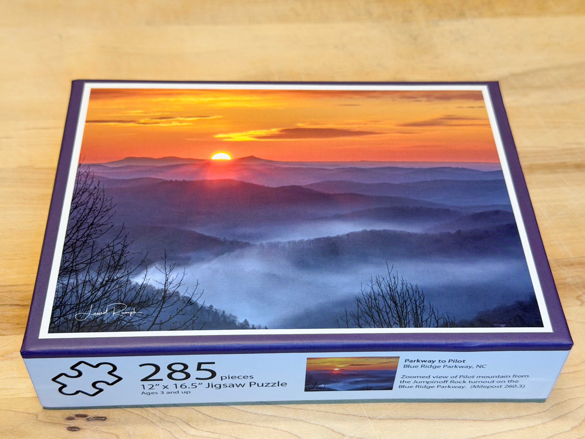 Pilot Mountain jigsaw puzzle Blue Ridge Parkway, Ashe County, North Carolina