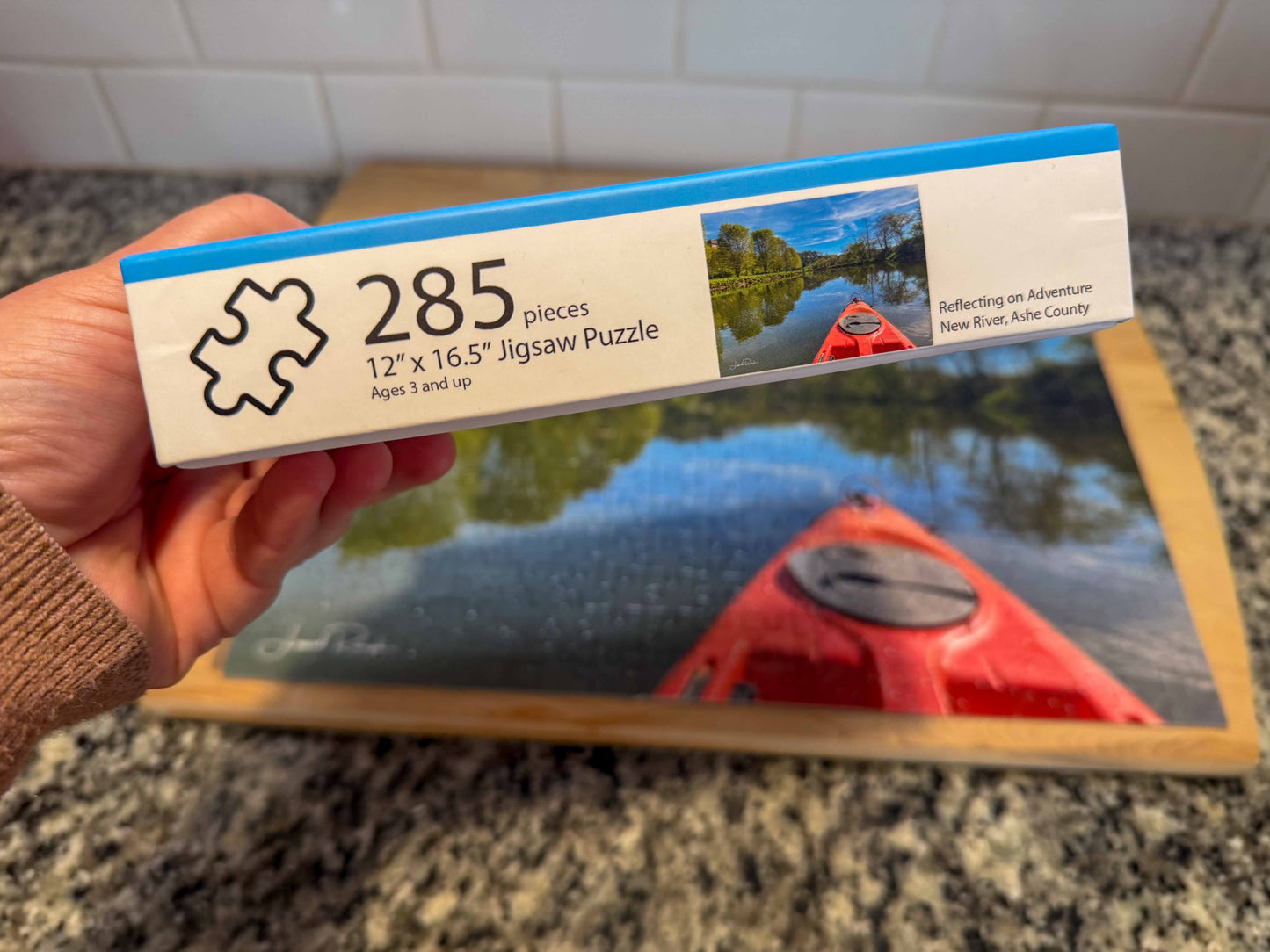 New River kayaking puzzle box Ashe, County North Carolina 