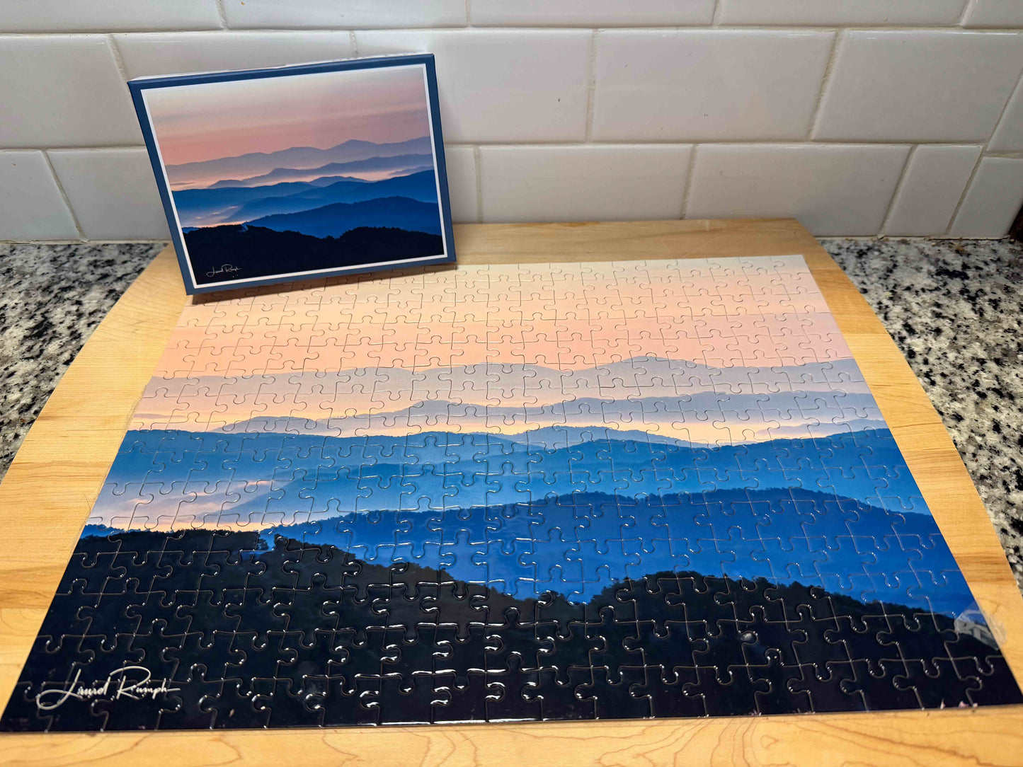 Blue Ridge Parkway sunrise puzzle Blowing Rock North Carolina